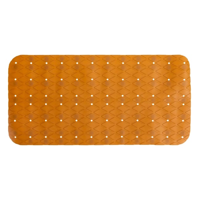 Tapis fond de baignoire 35 x 70 cm Colorama moutarde jaune <span itemprop=