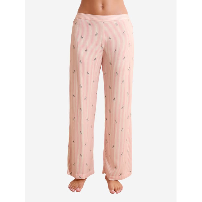 Pantalon de pyjama à imprimé lapin BENJAMIN rose <span itemprop=