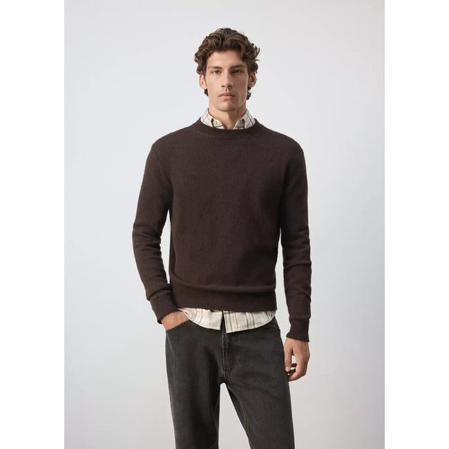 Pull-over maille laine mélangée - MANGO MAN