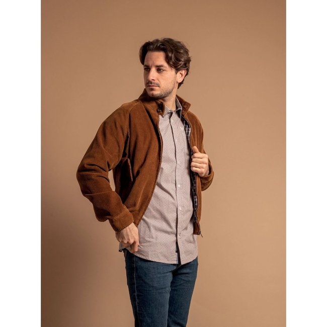 Blouson Teddy Velours Zelgin marron <span itemprop=