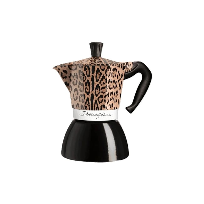 Cafetière italienne Moka Induction 6 cups D&G Leopard - BIALETTI