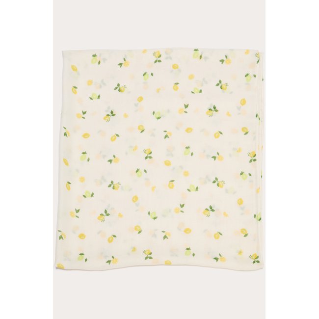 Foulard jaune clair <span itemprop=