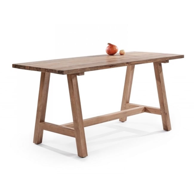 Table haute en bois massif - CANTANA bois clair <span itemprop=