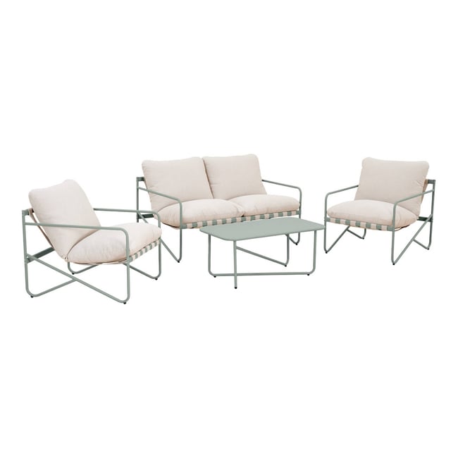 Salon de jardin acier 4 places ALCAMO - SWEEEK