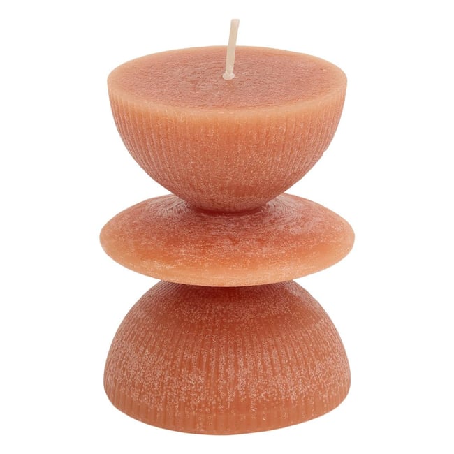Bougie décorative Homy ronde H.9cm - ATMOSPHERA