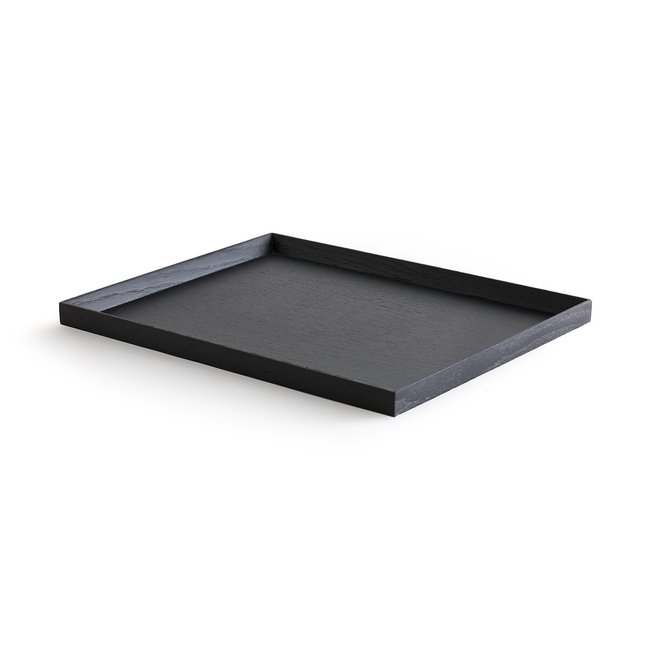 Tablett Katori, schwarz gebeizte Eiche, 45 x 35 cm schwarz <span itemprop=