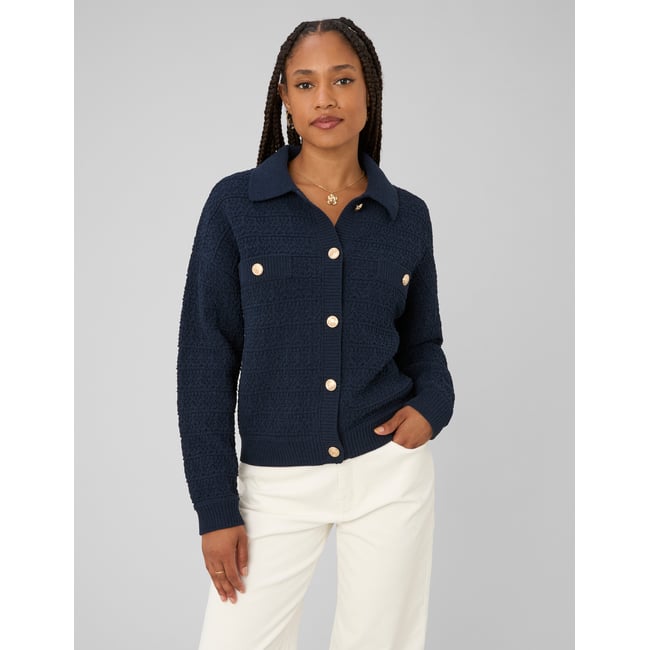 Gilet boutonné col polo - BZB