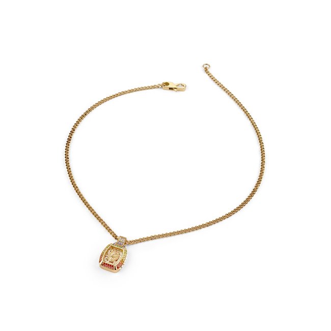 Collier Lion King or multi <span itemprop=