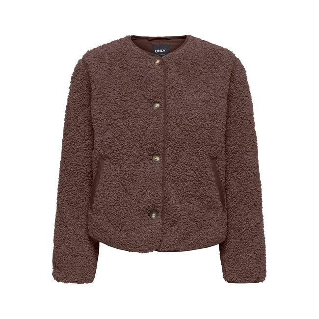 Chaqueta de sherpa chocolate <span itemprop=