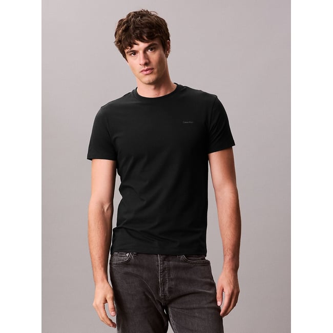 T-shirt slim a maniche corte - CALVIN KLEIN