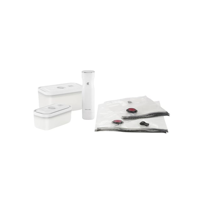 Set complet sous vide 7 pièces Couleur blanc <span itemprop=