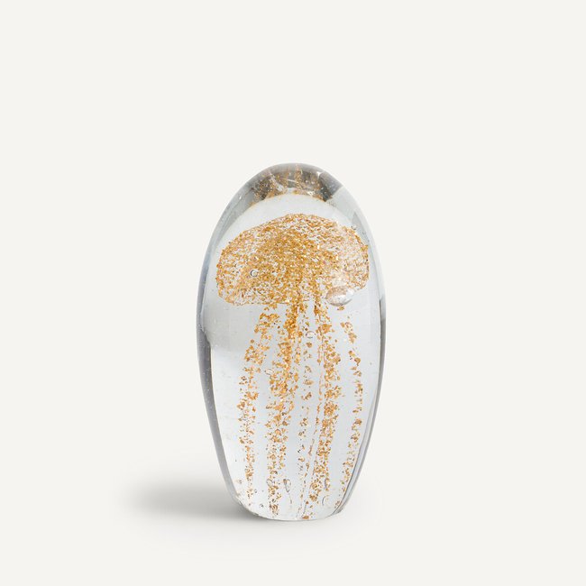 Peça decorativa, medusa dourada, tamanho grande, Medusa dourado <span itemprop=