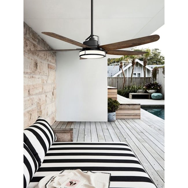 Ventilateur de Plafond  Louisville bronze -  marron <span itemprop=