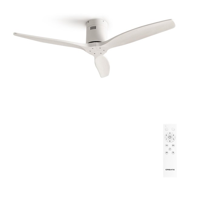 Ventilateur de plafond 40W sans lumière avec télécommande WIND CALM NATURAL WOOD - CREATE