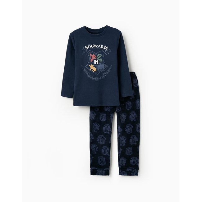 Pyjama en Polaire bleu foncé <span itemprop=