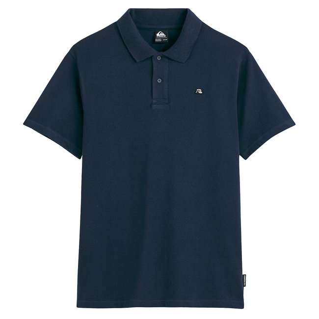Poloshirt mit kurzen Ärmeln, Bio-Baumwolle marine <span itemprop=