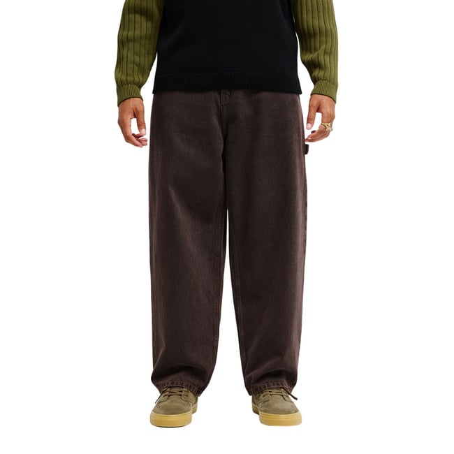 Jean baggy YOUNG GUNS DENIM noir black black tint brown <span itemprop=
