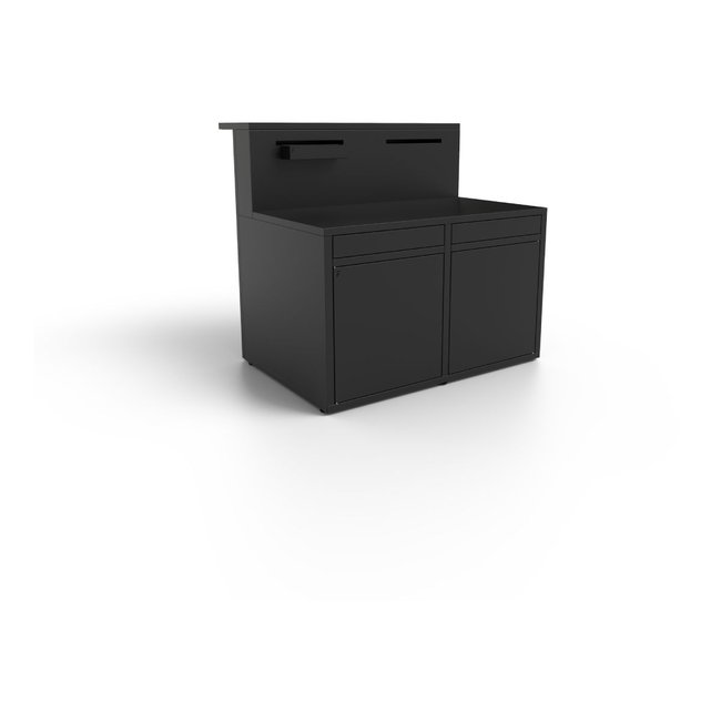 Meuble de cuisine extérieure SC CBN Cuisine Comptoir Bar Noir noir <span itemprop=