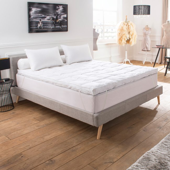 Sobrecolchón pluma Palace tratado con Proneem blanco <span itemprop=