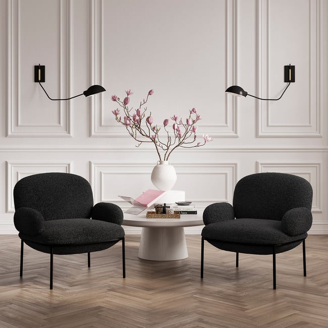 Ainsley Upholstered Accent Chair with Slim Legs - ÉDITÉ