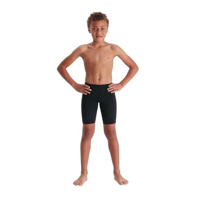 Jammer de natation uni noir <span itemprop=