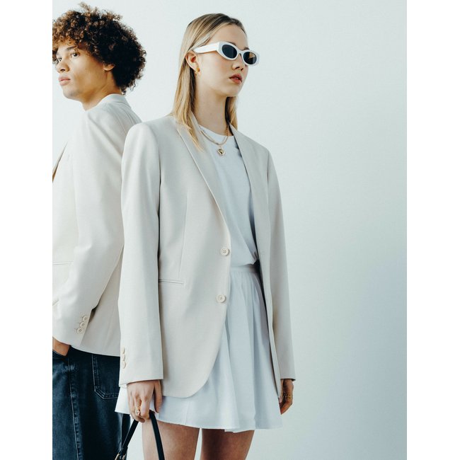 Jupe corolle courte blanc <span itemprop=