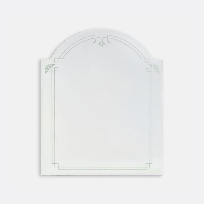 Lustro ścienne Miral Engraved Bevelled, szer. 75 x wys. 90 cm, transparentne, LA REDOUTE INTERIEURS