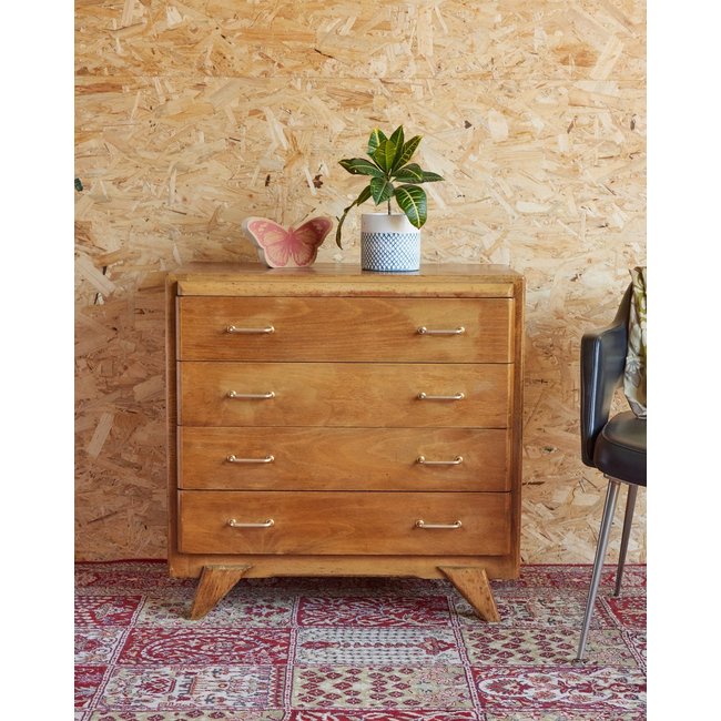 Commode en bois Garance N°635 - Bon état Couleur bois clair <span itemprop=