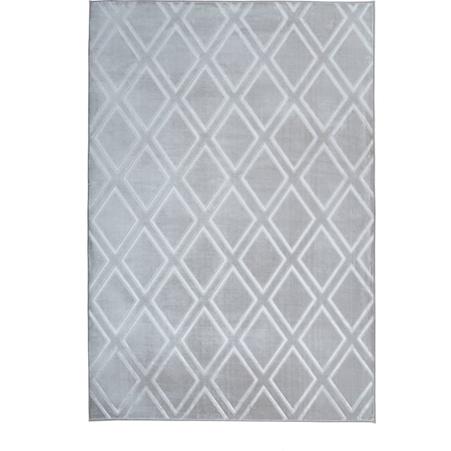 Tapis tufté main, CERTIFIÉ Oeko-Tex, MONROE Couleur gris, bleu <span itemprop=