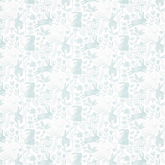50x1000cm Into The Meadow Wallpaper Duck Egg, duck egg blue, HARLEQUIN