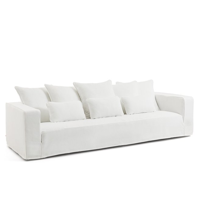Gartensofa Palata, Natté, abziehbar weiss <span itemprop=