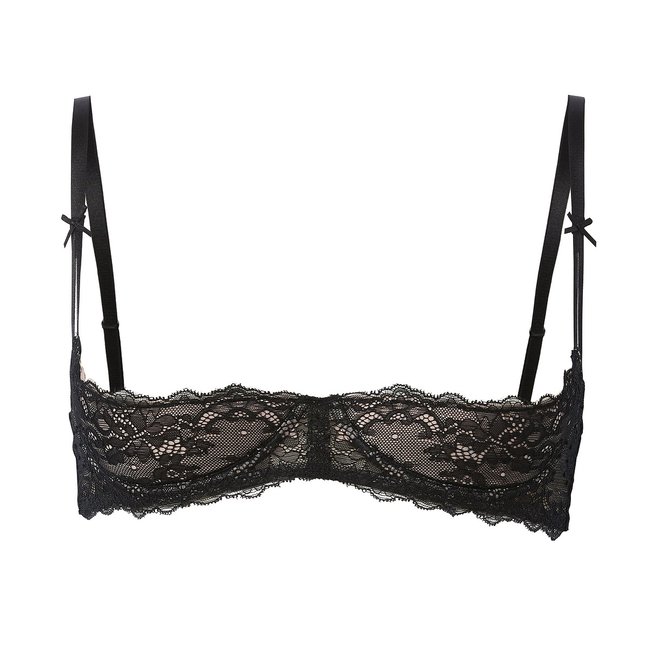 Soutien-gorge redresse-sein en dentelle noir/chair SUITE PRIVEE