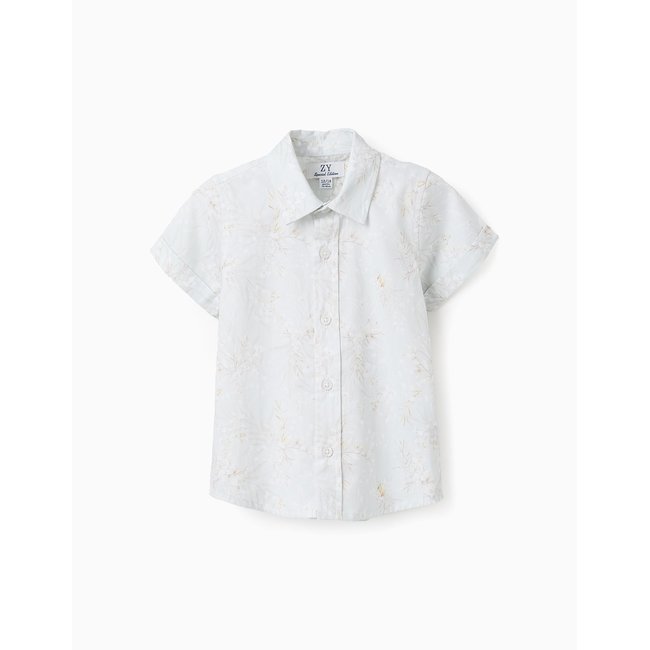 Chemise Florale en Coton vert <span itemprop=