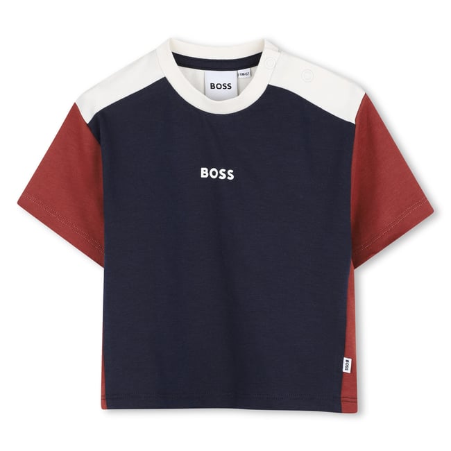 Tee-shirt manches courtes bleu cargo <span itemprop=