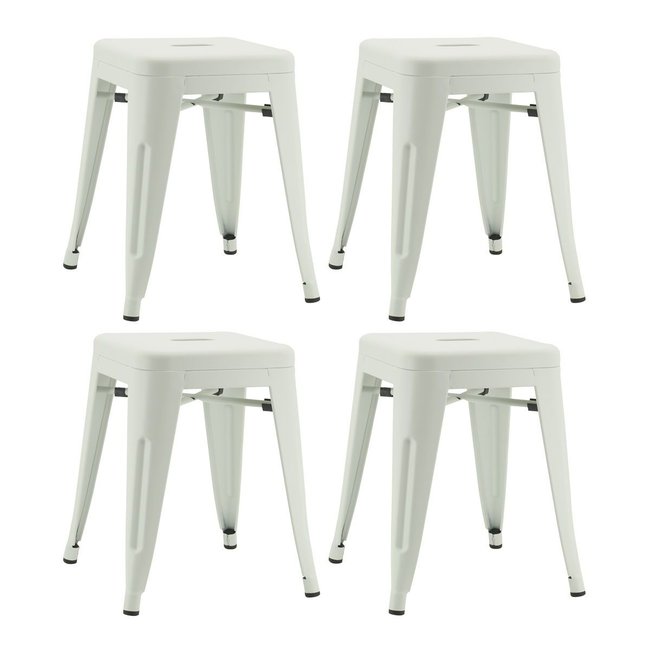 Tabouret industriel en métal laqué (Lot de 4) - AUBRY GASPARD