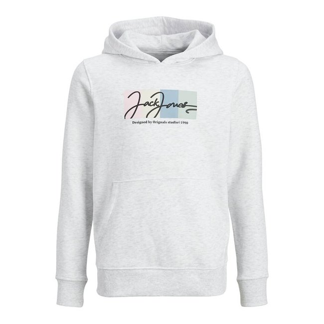 Sudadera con capucha blanco <span itemprop=