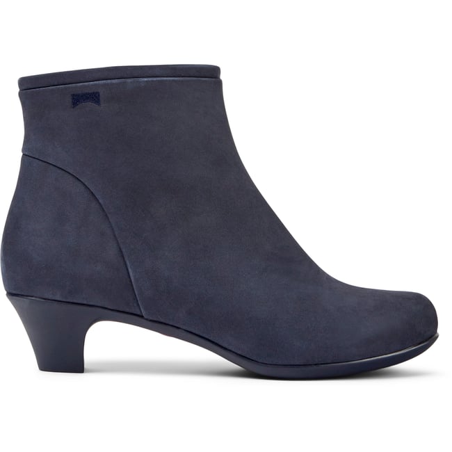 Bottines Helena Cuir navy <span itemprop=