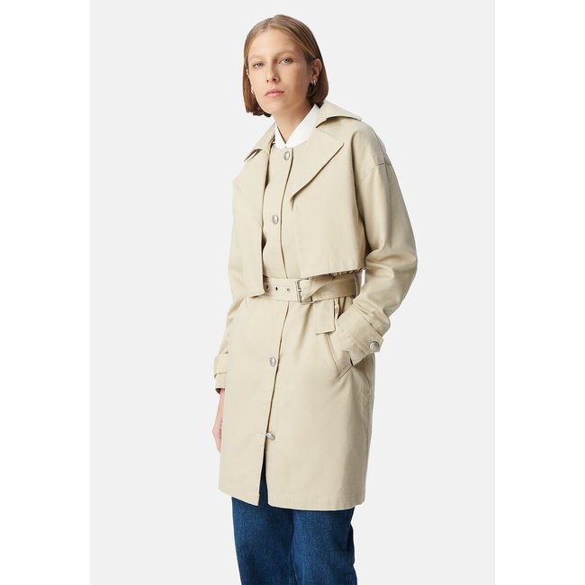 Trench con cintura di media lunghezza, 2 in 1, giacca rimovibile beige chiaro IKKS
