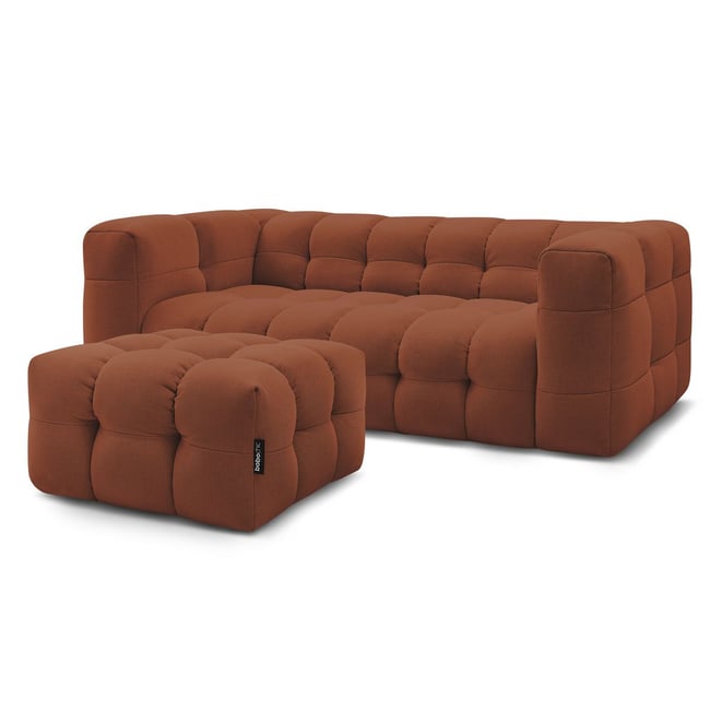 Canapé lit 4 places en tissu lisse, CLOUD - BOBOCHIC