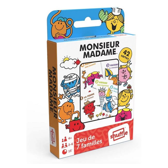 Jeu de 7 familles Monsieur Madame - CARTAMUNDI