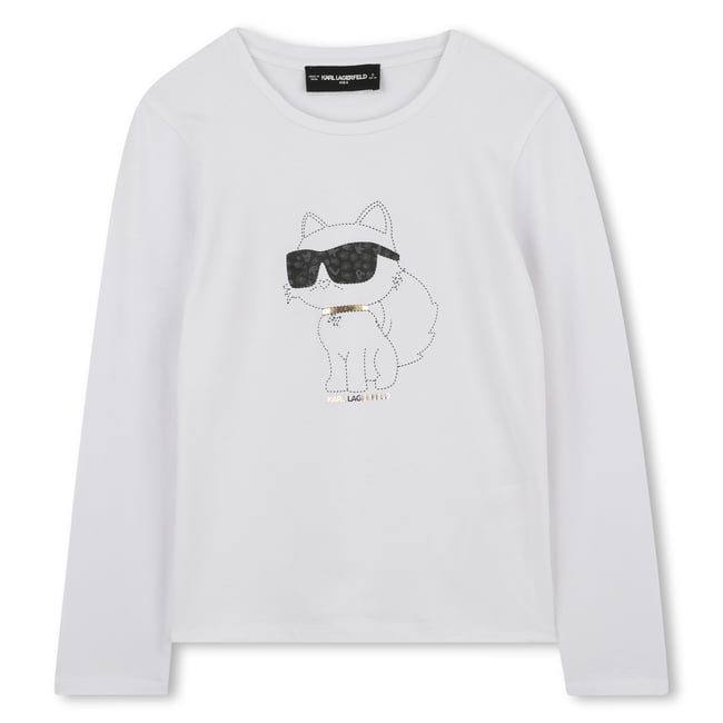 T-shirts à manches longues blanc <span itemprop=