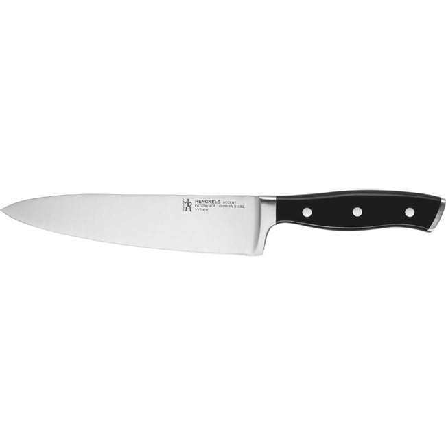 Couteau de chef HENCKELS by ZWILLING Accent, 20 cm, Noir noir mat <span itemprop=