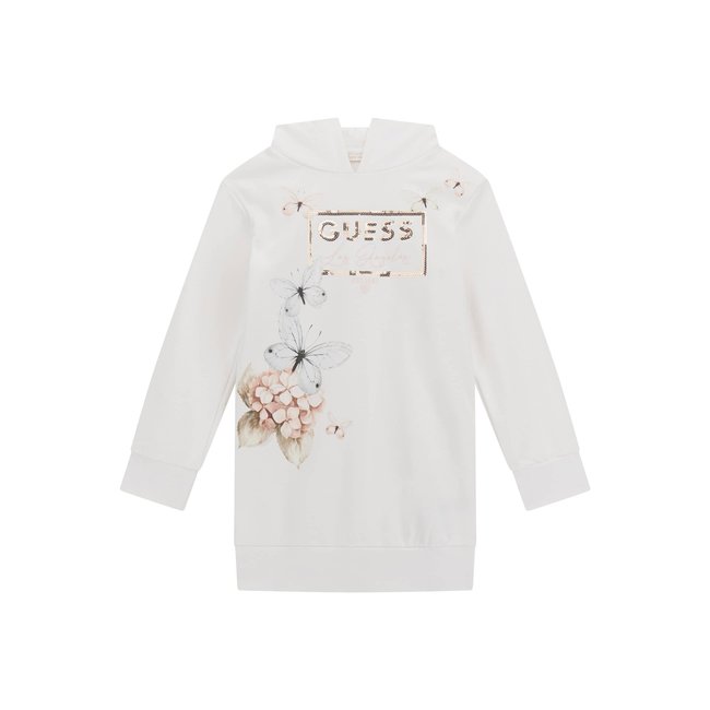 Mini Robe À Capuche blanc <span itemprop=