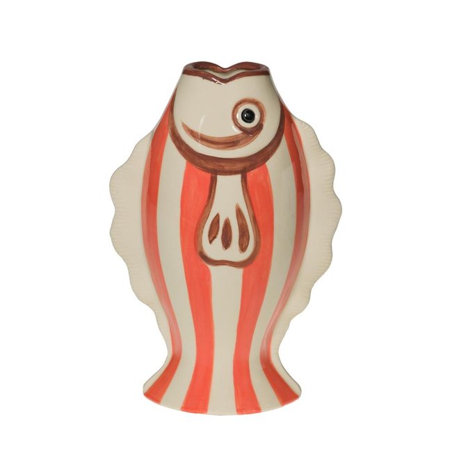 Vase poisson Couleur crème / ivoire <span itemprop=