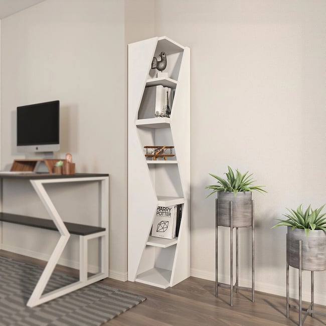 Полка для книг, Arrow / Эрроу белый SO'HOME