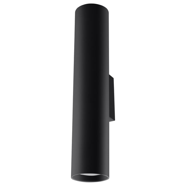 Applique Acier Noir GU10 2 Lagos Couleur noir <span itemprop=