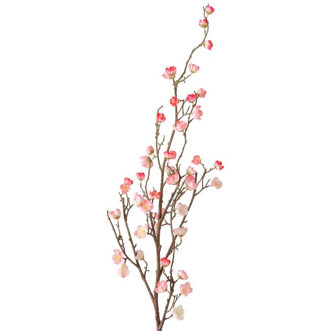 Fleur artificielle branche de pêcher 85cm Couleur rose <span itemprop=