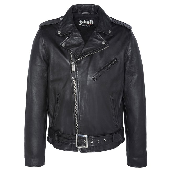 Blouson Perfecto® ajusté noir <span itemprop=