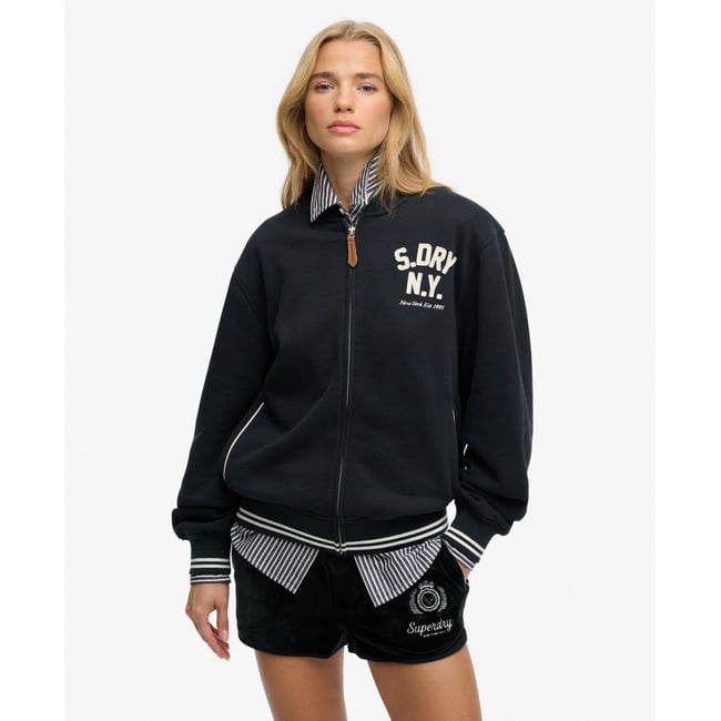 Bomber Jersey Country Club bleu marine éclipse <span itemprop=