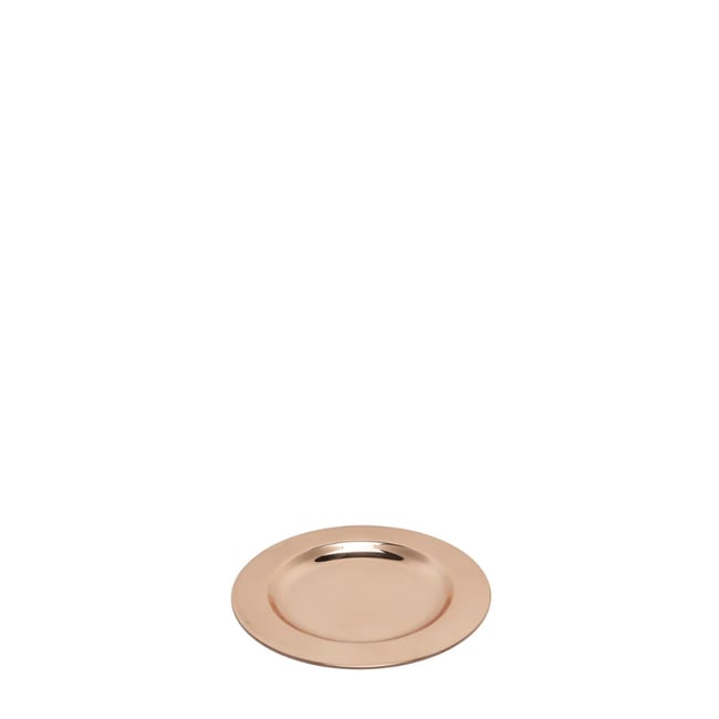 Plateau décoratif en acier D14 Couleur cuivre <span itemprop=